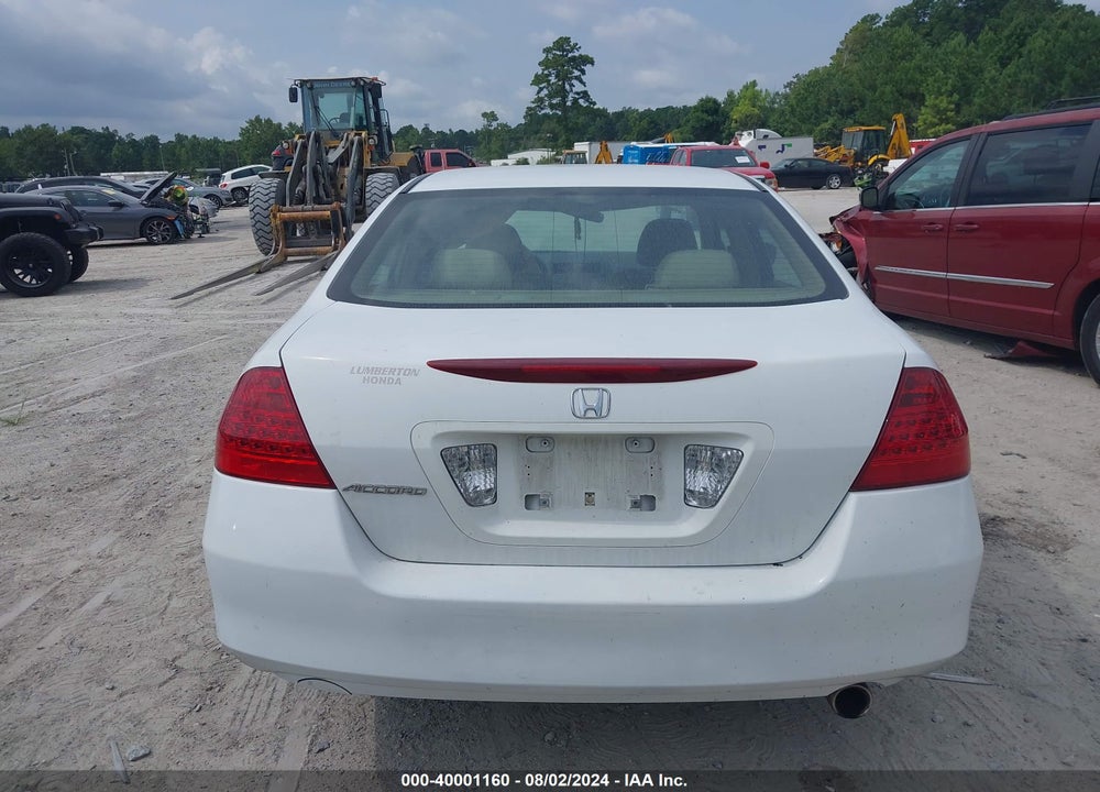 2007 HONDA ACCORD 2.4 SE VIN: 1HGCM56347A190620