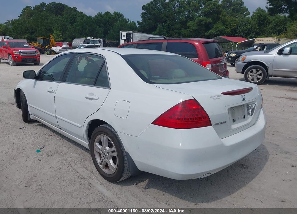 2007 HONDA ACCORD 2.4 SE VIN: 1HGCM56347A190620