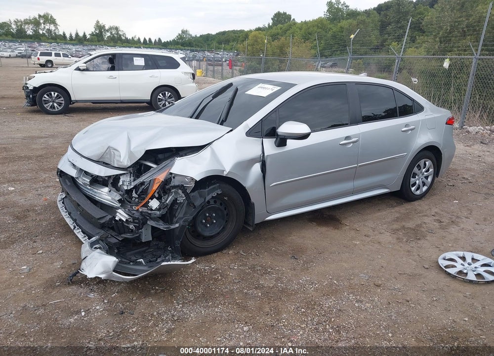 2022 TOYOTA COROLLA LE VIN: JTDEPMAE5N3027557
