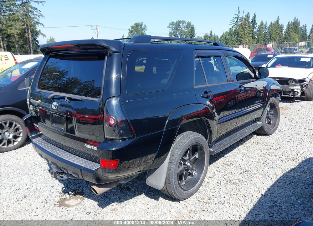 2005 TOYOTA 4RUNNER LIMITED V8 VIN: JTEBT17R450051384