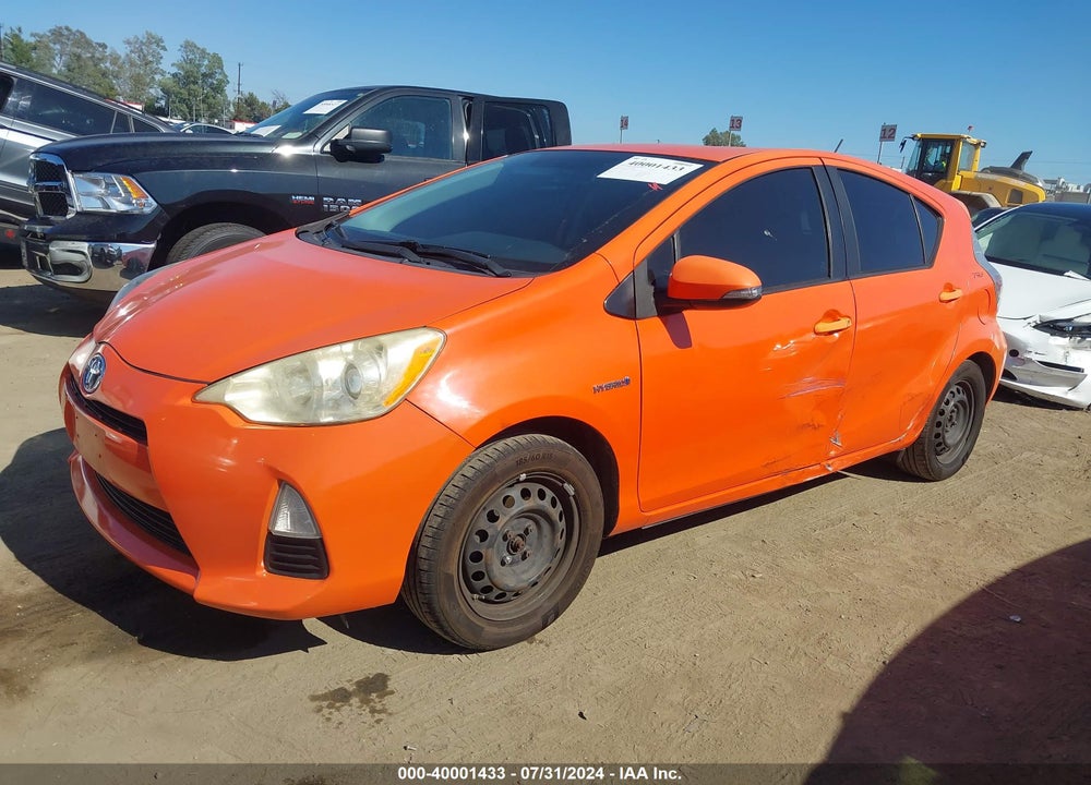 2012 TOYOTA PRIUS C THREE VIN: JTDKDTB33C1014544