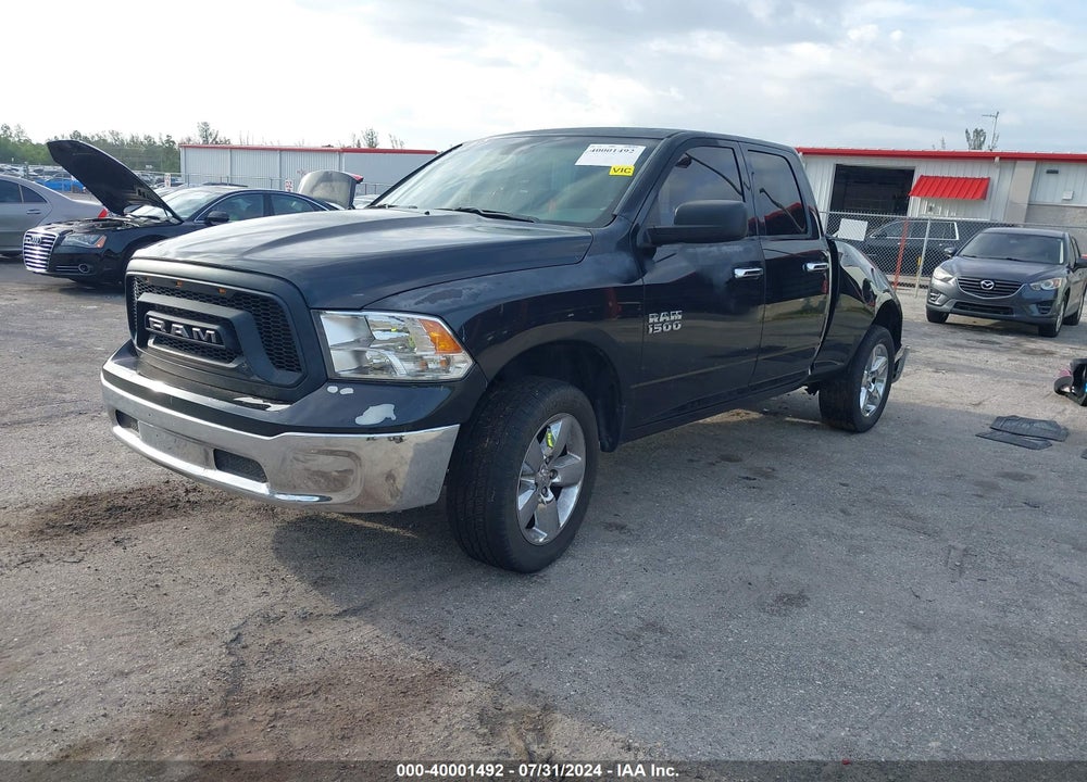 2018 RAM 1500 SLT QUAD CAB 4X2 6'4 BOX VIN: 1C6RR6GG0JS104830