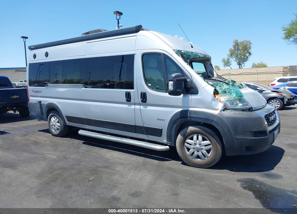 2021 RAM PROMASTER 3500 WINDOW VAN HIGH ROOF 159 WB EXT VIN: 3C6MRVUG6ME557429