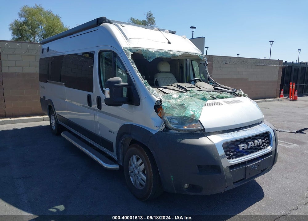 2021 RAM PROMASTER 3500 WINDOW VAN HIGH ROOF 159 WB EXT VIN: 3C6MRVUG6ME557429