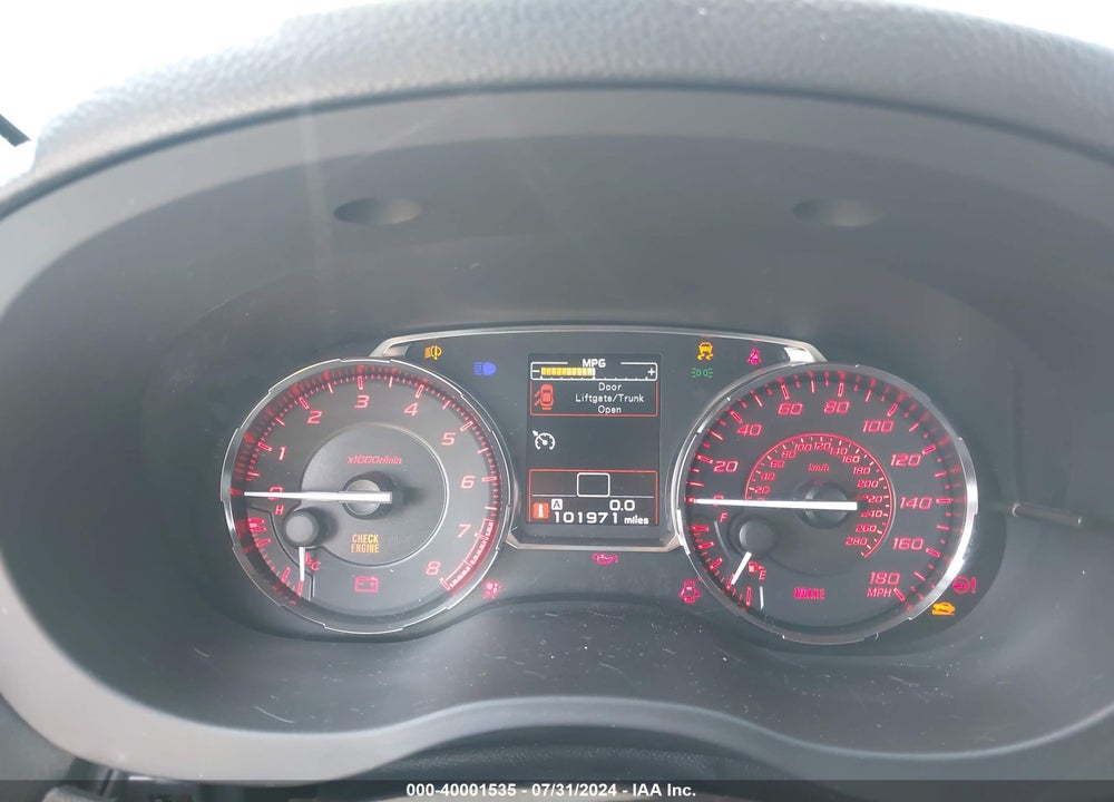 2017 SUBARU WRX LIMITED VIN: JF1VA1J64H9820929
