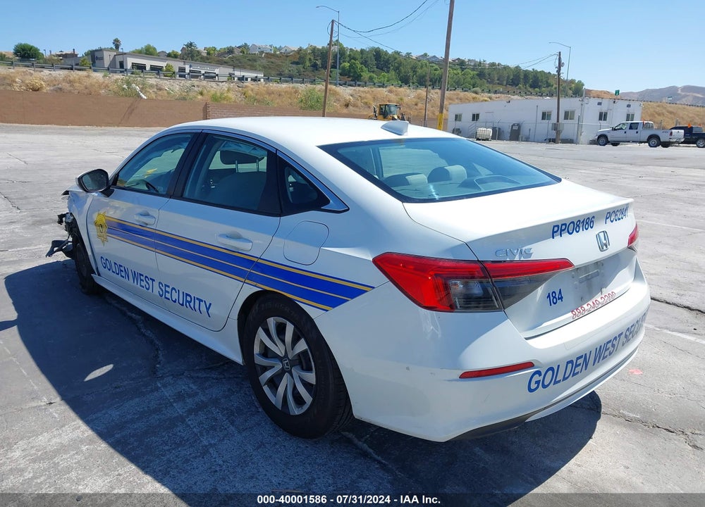 2022 HONDA CIVIC LX VIN: 2HGFE2F21NH563322