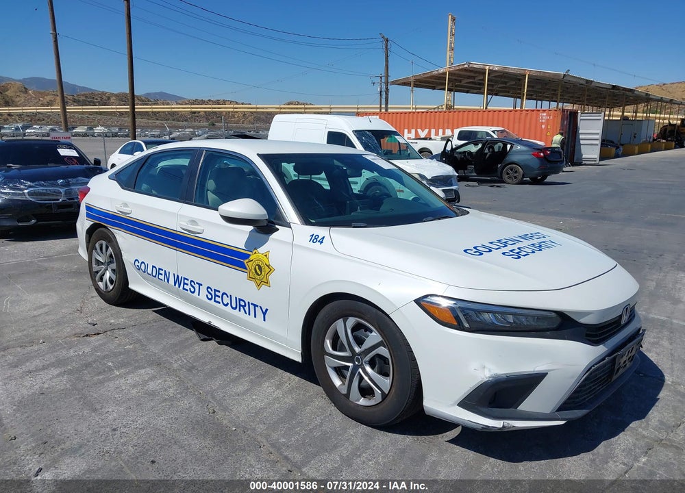 2022 HONDA CIVIC LX VIN: 2HGFE2F21NH563322