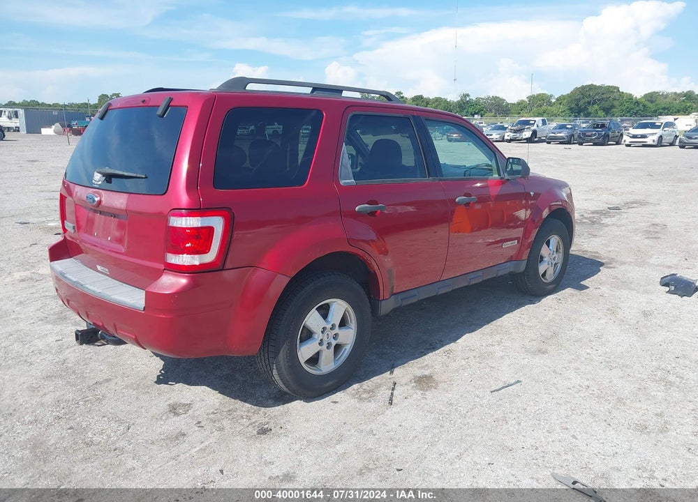 2008 FORD ESCAPE XLT VIN: 1FMCU03108KB27347
