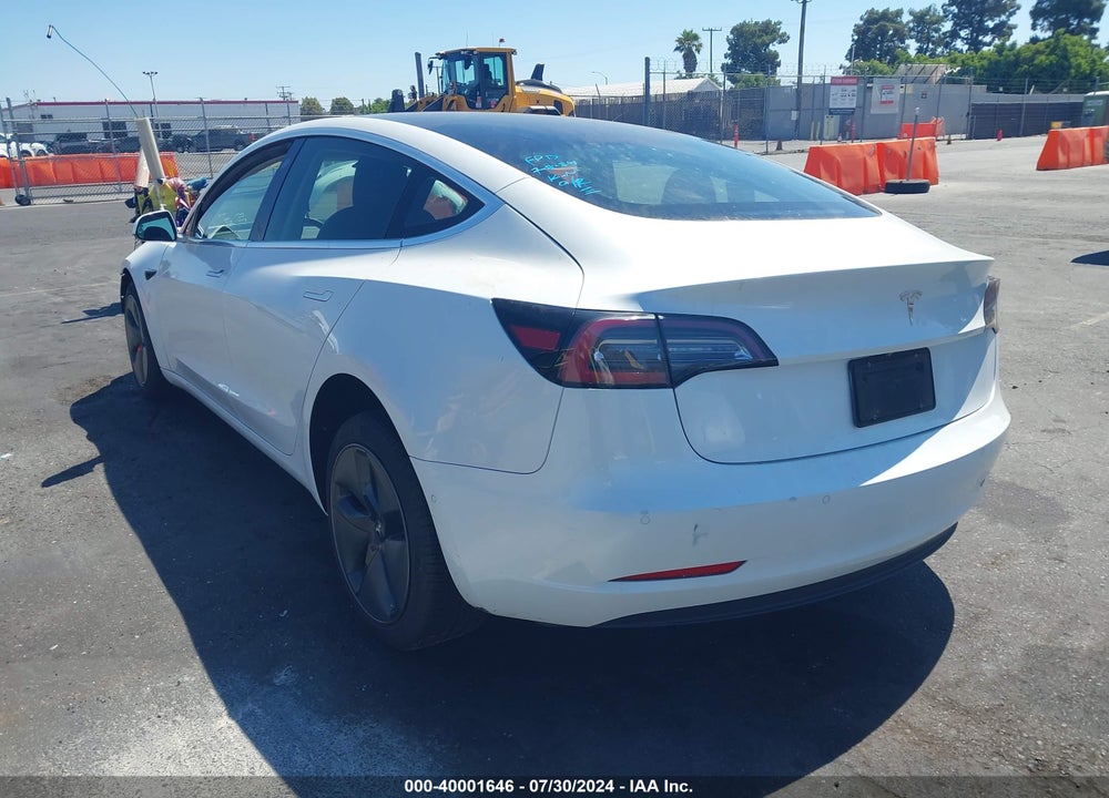 2020 TESLA MODEL 3 STANDARD RANGE PLUS REAR-WHEEL DRIVE/STANDARD RANGE REAR-WHEEL DRIVE VIN: 5YJ3E1EAXLF739999