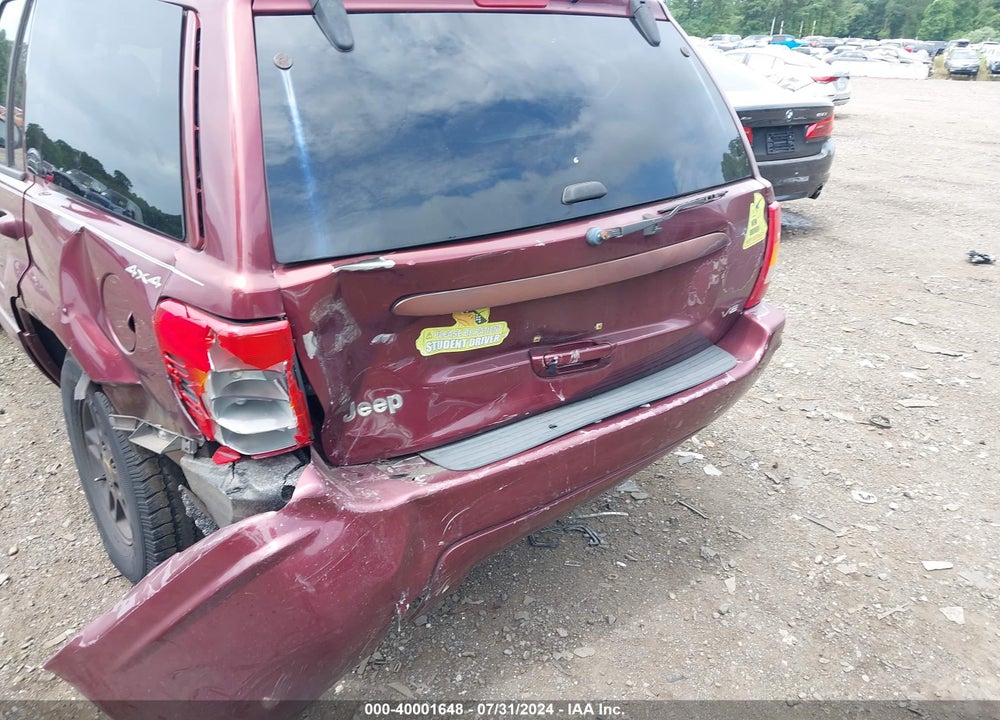 2000 JEEP GRAND CHEROKEE LIMITED VIN: 1J4GW58NXYC318528