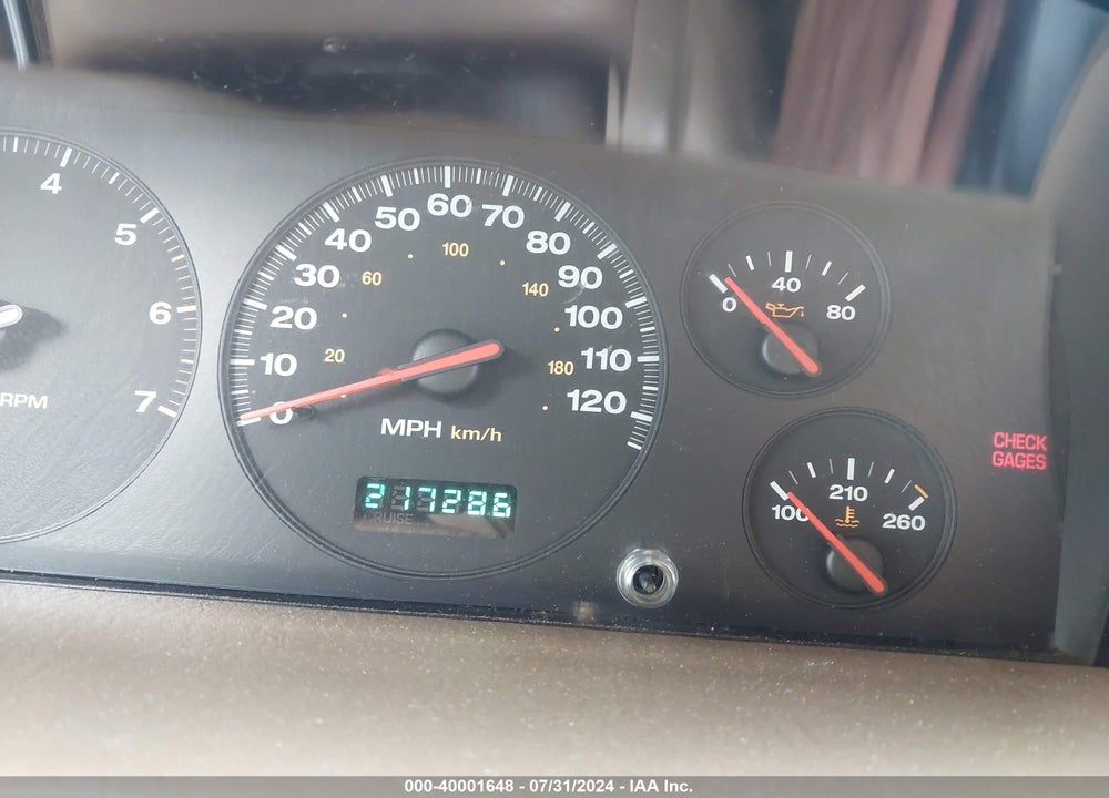 2000 JEEP GRAND CHEROKEE LIMITED VIN: 1J4GW58NXYC318528