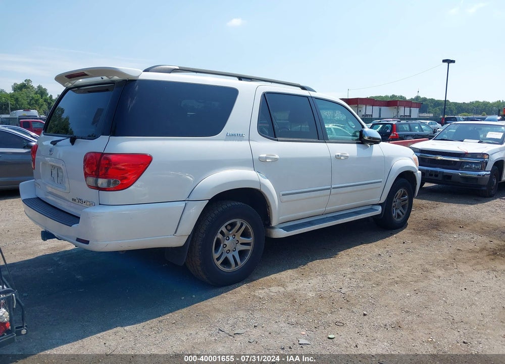 2007 TOYOTA SEQUOIA LIMITED V8 VIN: 5TDBT48A37S290150