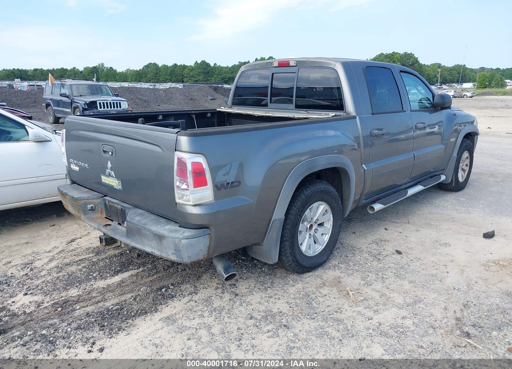 2006 MITSUBISHI RAIDER DURO CROSS V6 VIN: 1Z7HT38K46S561823