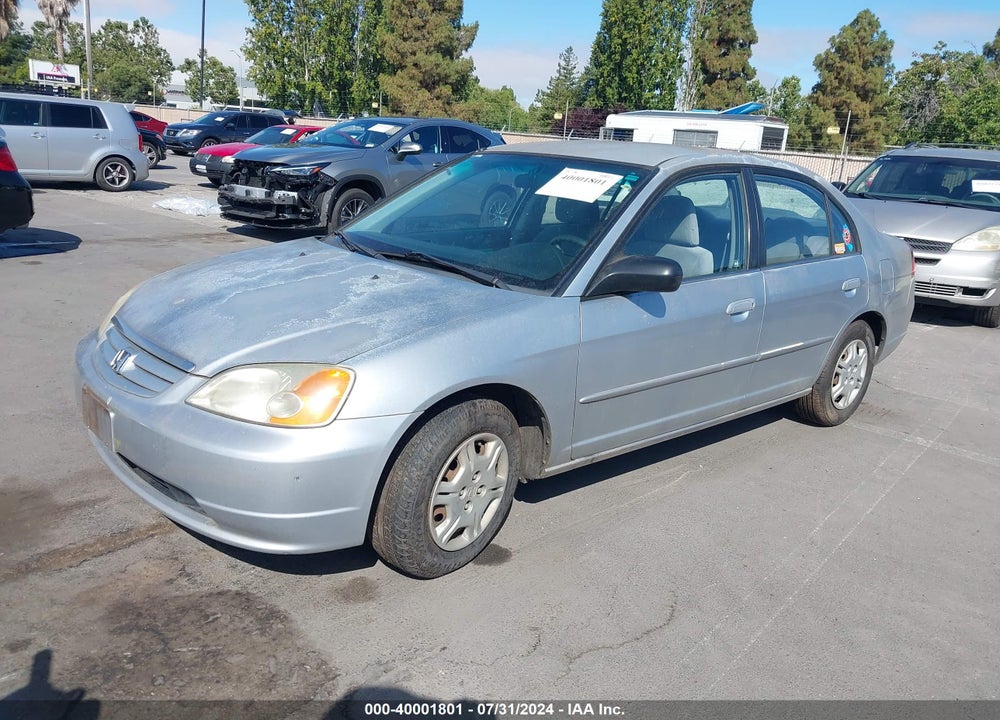 2002 HONDA CIVIC LX VIN: 2HGES15642H512394