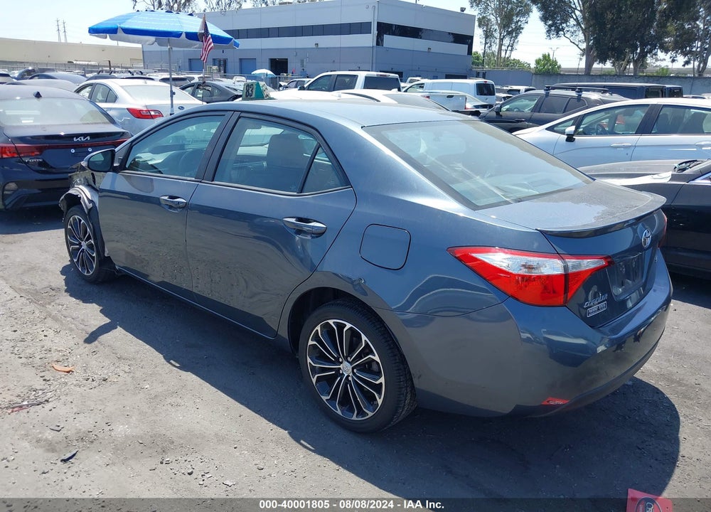 2015 TOYOTA COROLLA S PLUS VIN: 2T1BURHEXFC441991