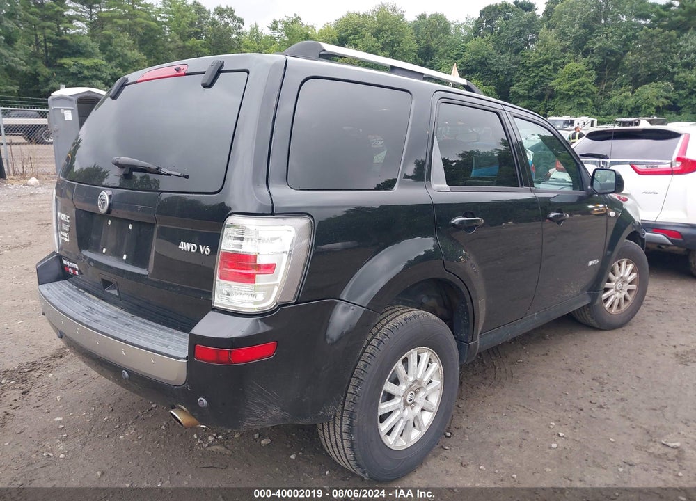 2008 MERCURY MARINER PREMIER VIN: 4M2CU971X8KJ24842