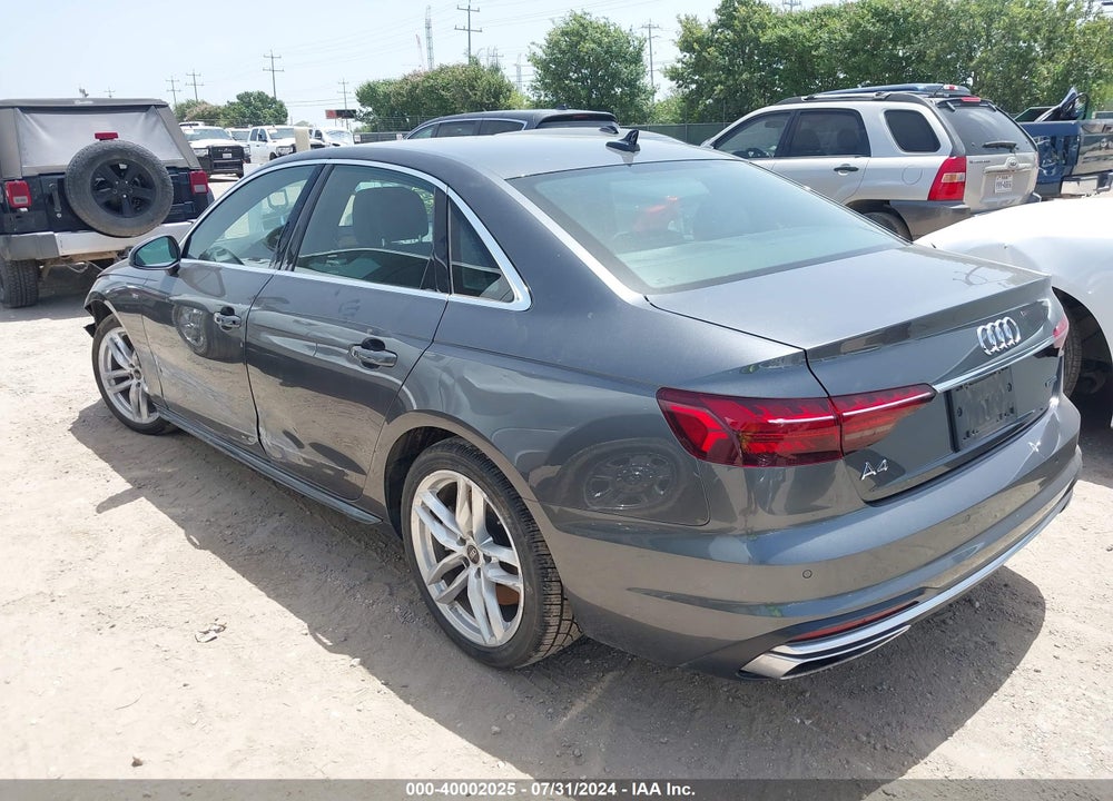 2023 AUDI A4 PREMIUM PLUS 45 TFSI S LINE QUATTRO S TRONIC VIN: WAUEAAF41PN005883