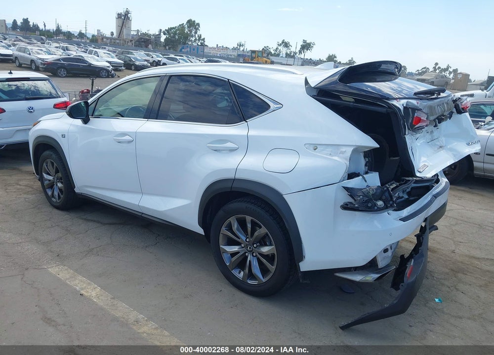 2016 LEXUS NX 200T F SPORT VIN: JTJYARBZXG2047838