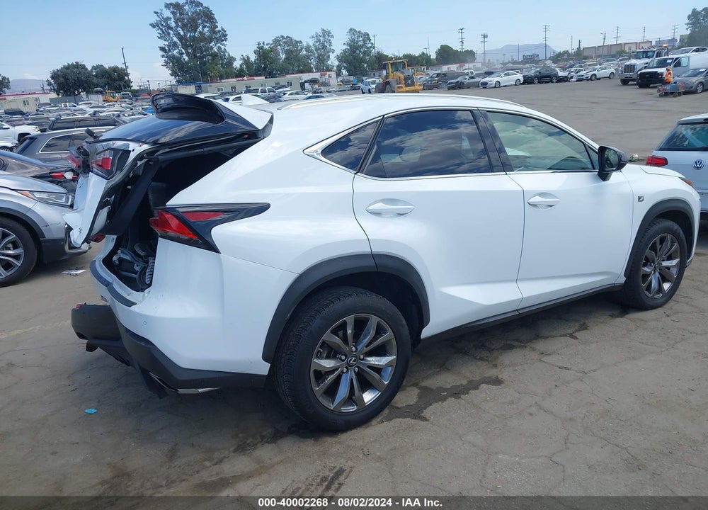 2016 LEXUS NX 200T F SPORT VIN: JTJYARBZXG2047838