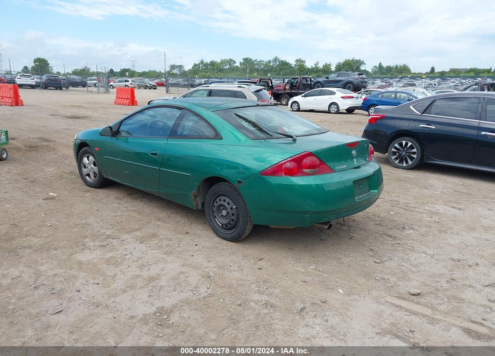 2002 MERCURY COUGAR V6 VIN: 1ZWFT61L525607202
