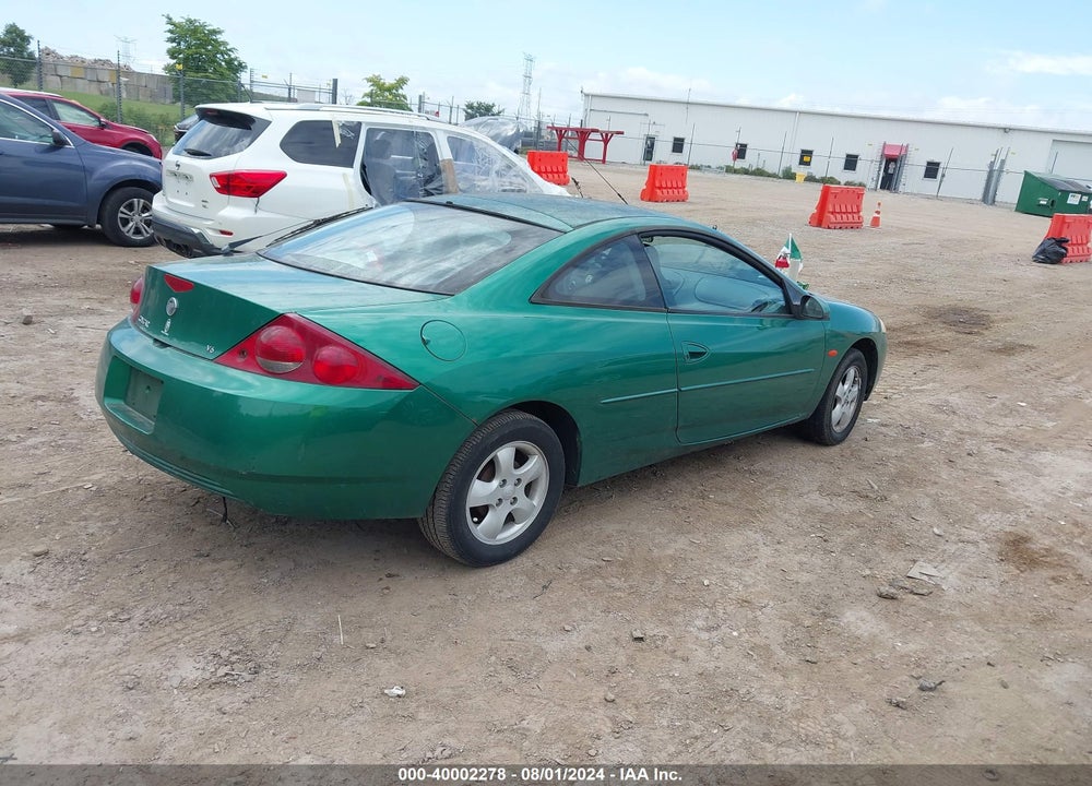 2002 MERCURY COUGAR V6 VIN: 1ZWFT61L525607202