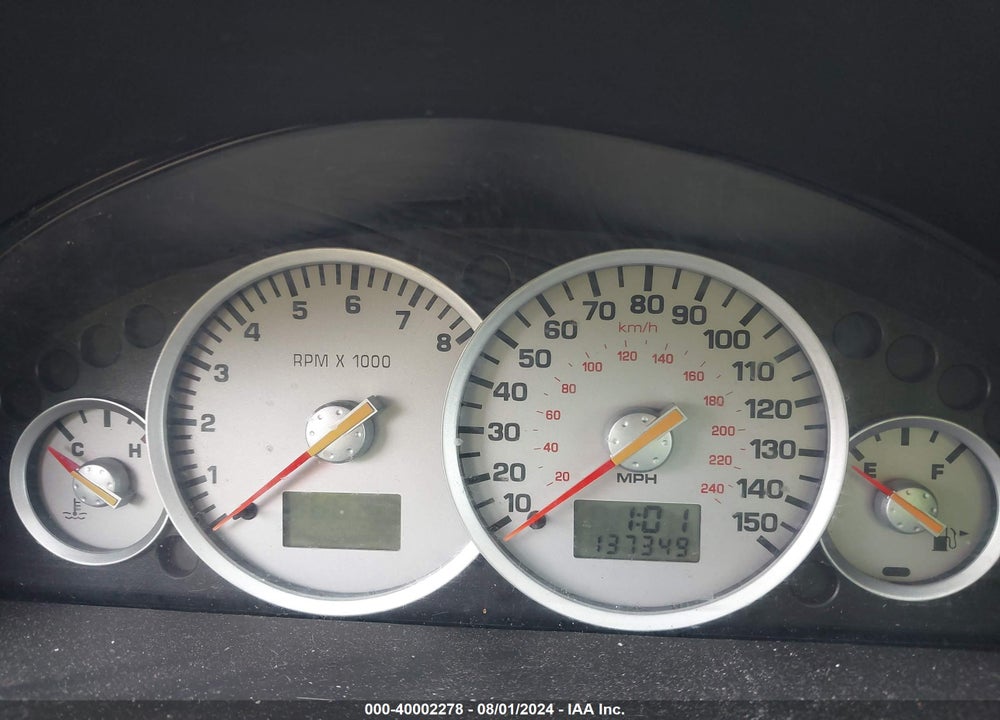 2002 MERCURY COUGAR V6 VIN: 1ZWFT61L525607202
