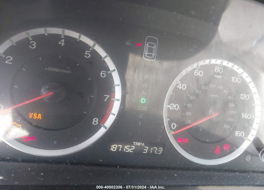 2009 HONDA ACCORD VIN: 1HGCP263X9A054937