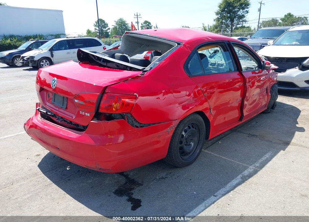 2011 VOLKSWAGEN JETTA 2.5L SE VIN: 3VWDX7AJXBM370429