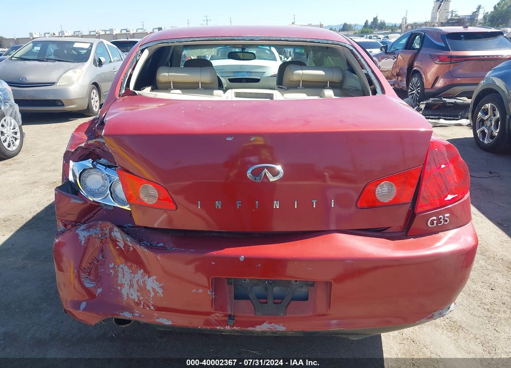 2005 INFINITI G35 VIN: JNKCV51E95M214733