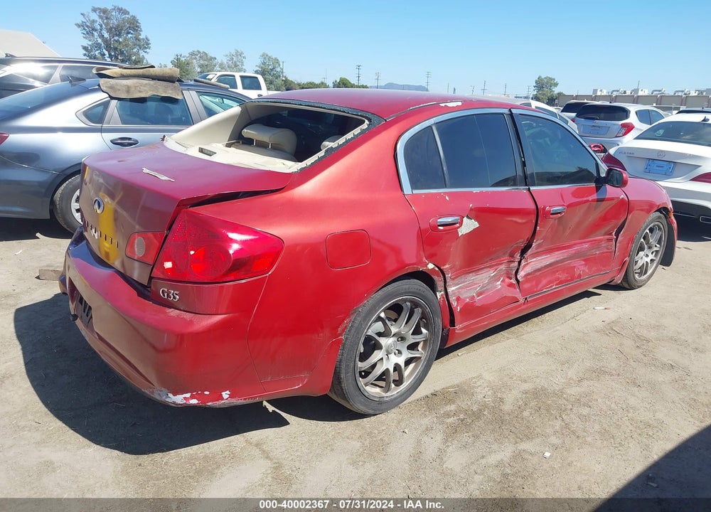 2005 INFINITI G35 VIN: JNKCV51E95M214733