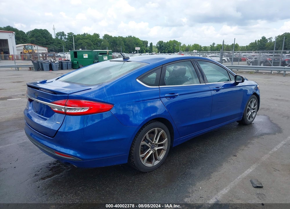 2017 FORD FUSION SE VIN: 3FA6P0H77HR162295