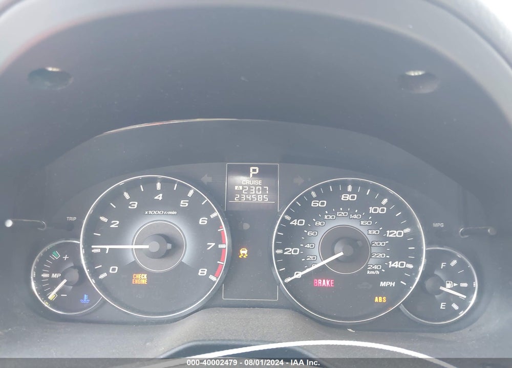 2010 SUBARU OUTBACK 2.5I PREMIUM VIN: 4S4BRBGC1A3380231