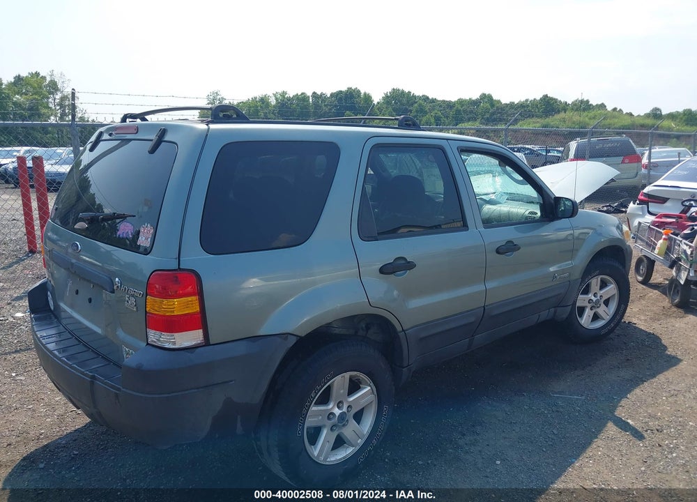 2006 FORD ESCAPE HYBRID VIN: 1FMYU95HX6KB80008