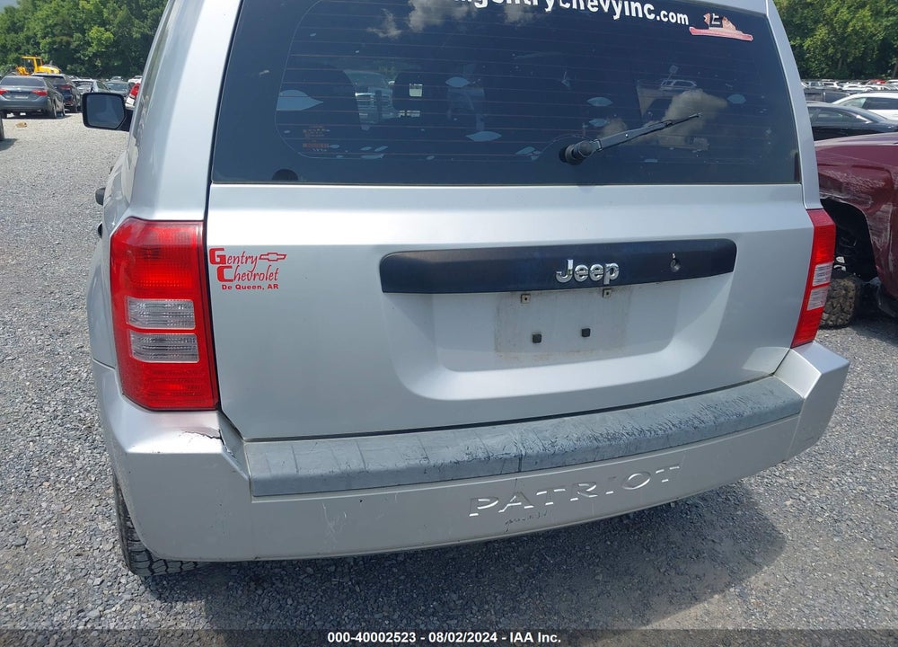 2009 JEEP PATRIOT SPORT VIN: 1J4FT28A09D159675