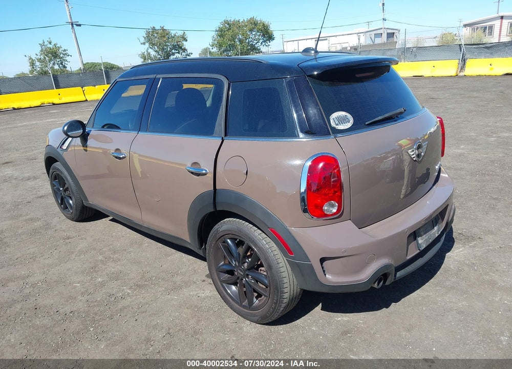 2012 MINI COOPER S COUNTRYMAN VIN: WMWZC5C5XCWM11679