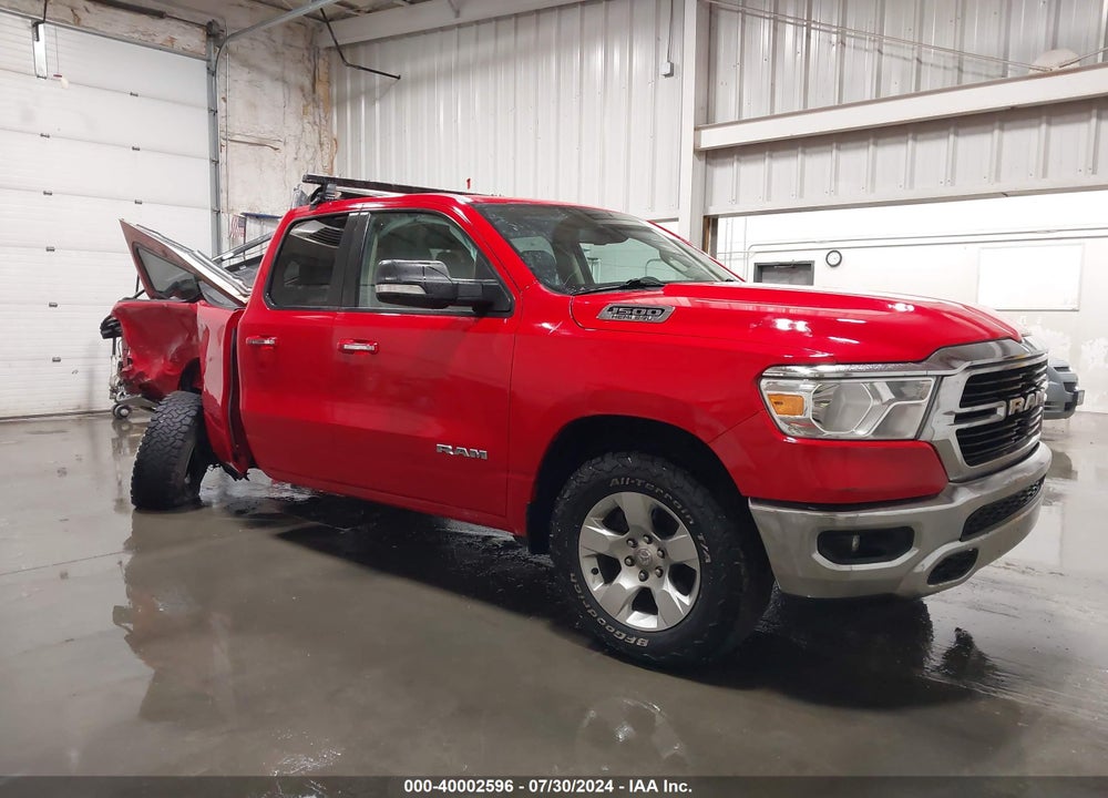 2019 RAM 1500 BIG HORN/LONE STAR QUAD CAB 4X4 6'4 BOX VIN: 1C6SRFBT9KN602188