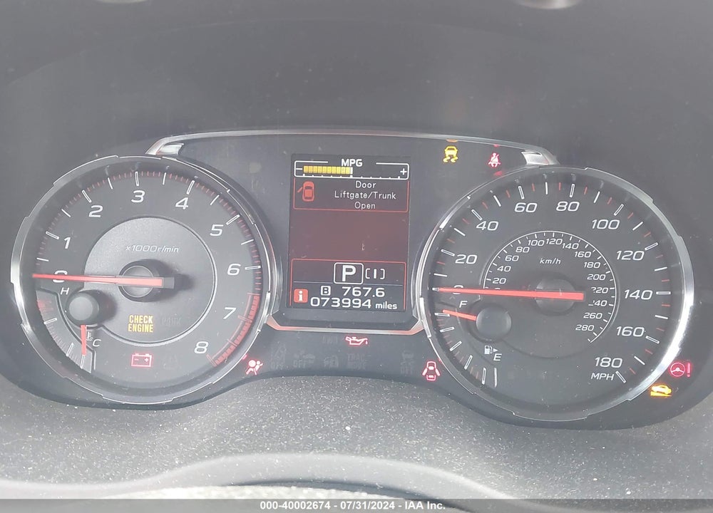 2018 SUBARU WRX PREMIUM VIN: JF1VA1C66J8815594