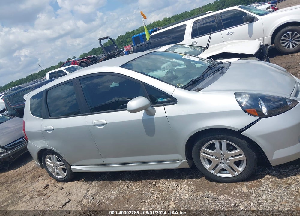 2007 HONDA FIT SPORT VIN: JHMGD38617S058662