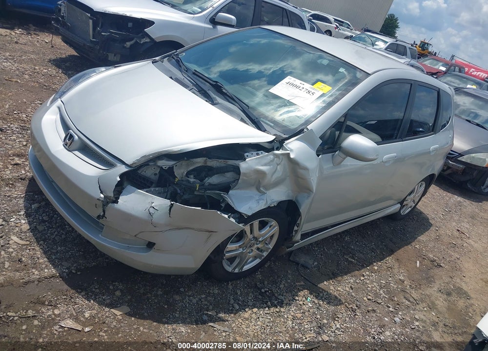 2007 HONDA FIT SPORT VIN: JHMGD38617S058662