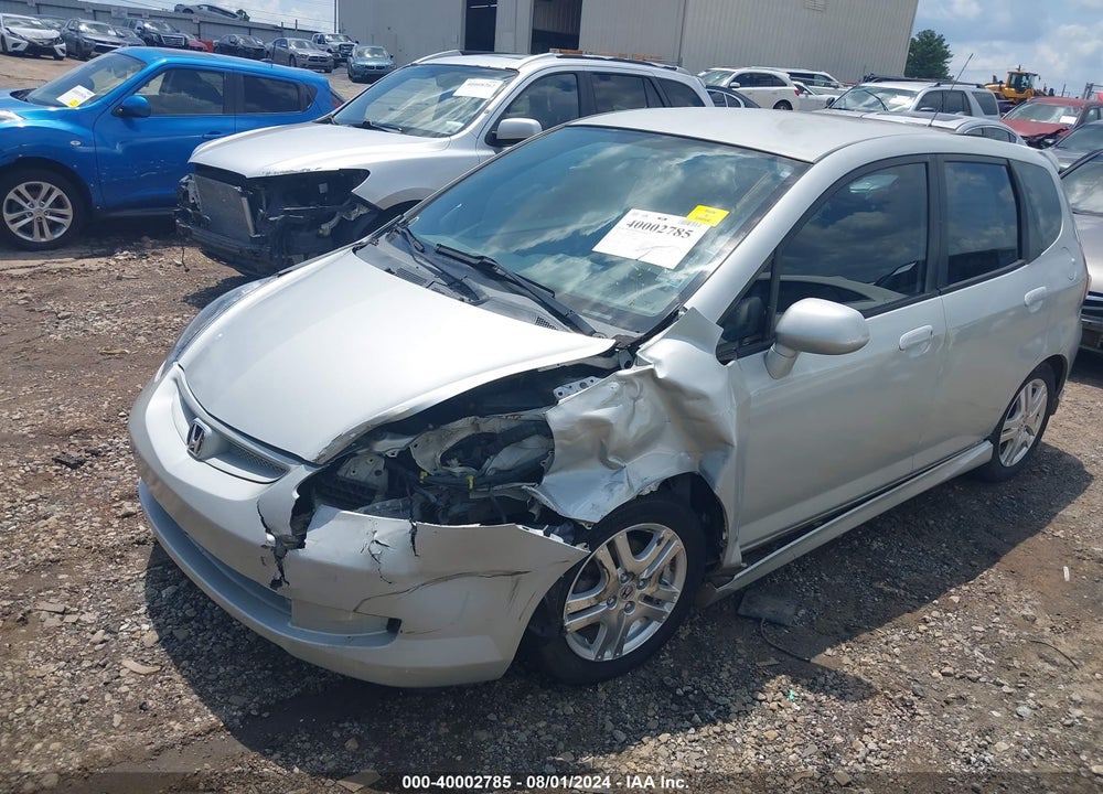 2007 HONDA FIT SPORT VIN: JHMGD38617S058662