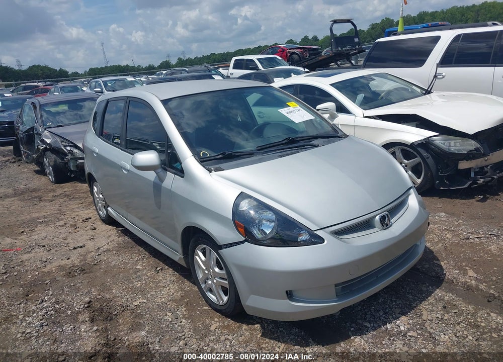 2007 HONDA FIT SPORT VIN: JHMGD38617S058662