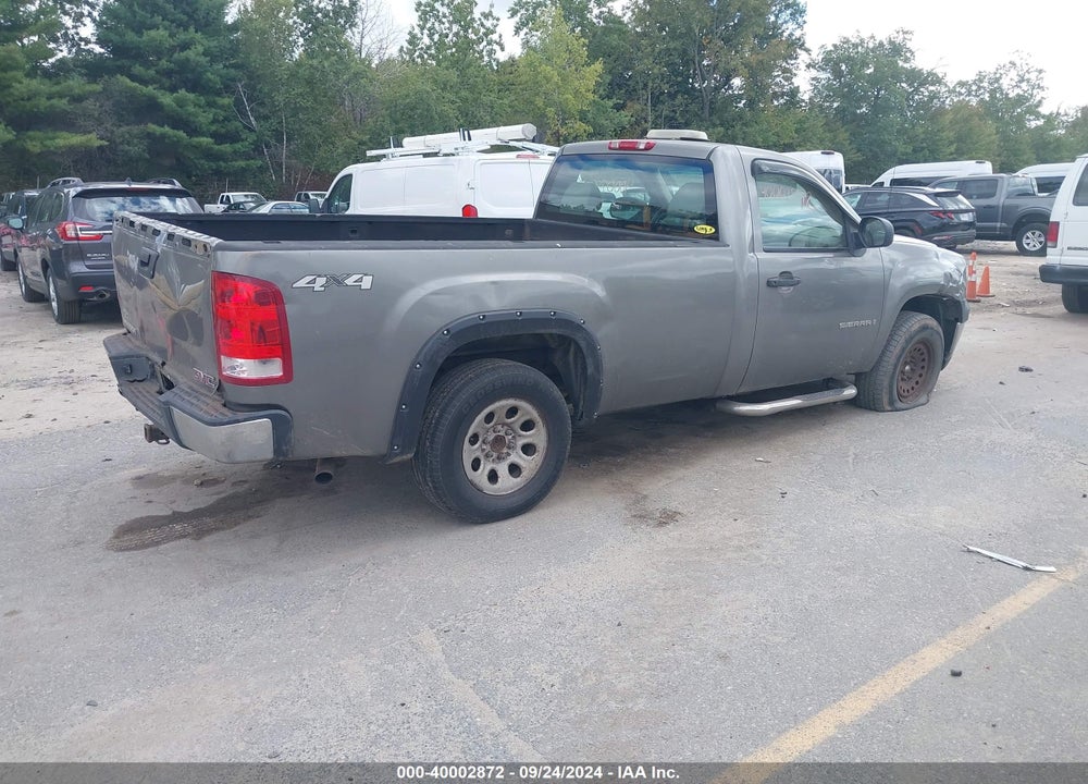 2007 GMC SIERRA 1500 WORK TRUCK VIN: 1GTEK14C57Z565134