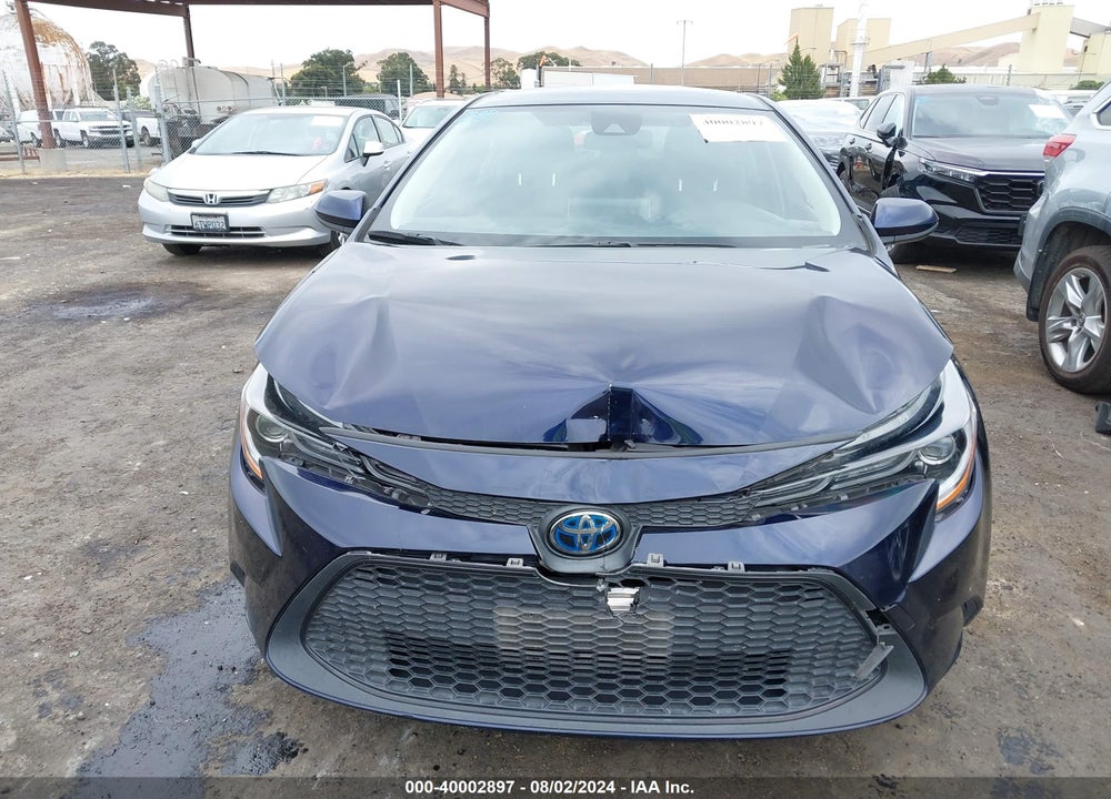 2021 TOYOTA COROLLA HYBRID LE VIN: JTDEAMDE8MJ007665