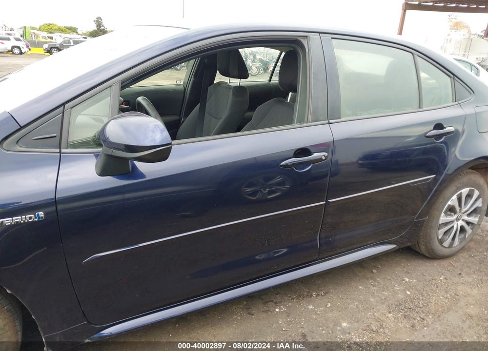 2021 TOYOTA COROLLA HYBRID LE VIN: JTDEAMDE8MJ007665