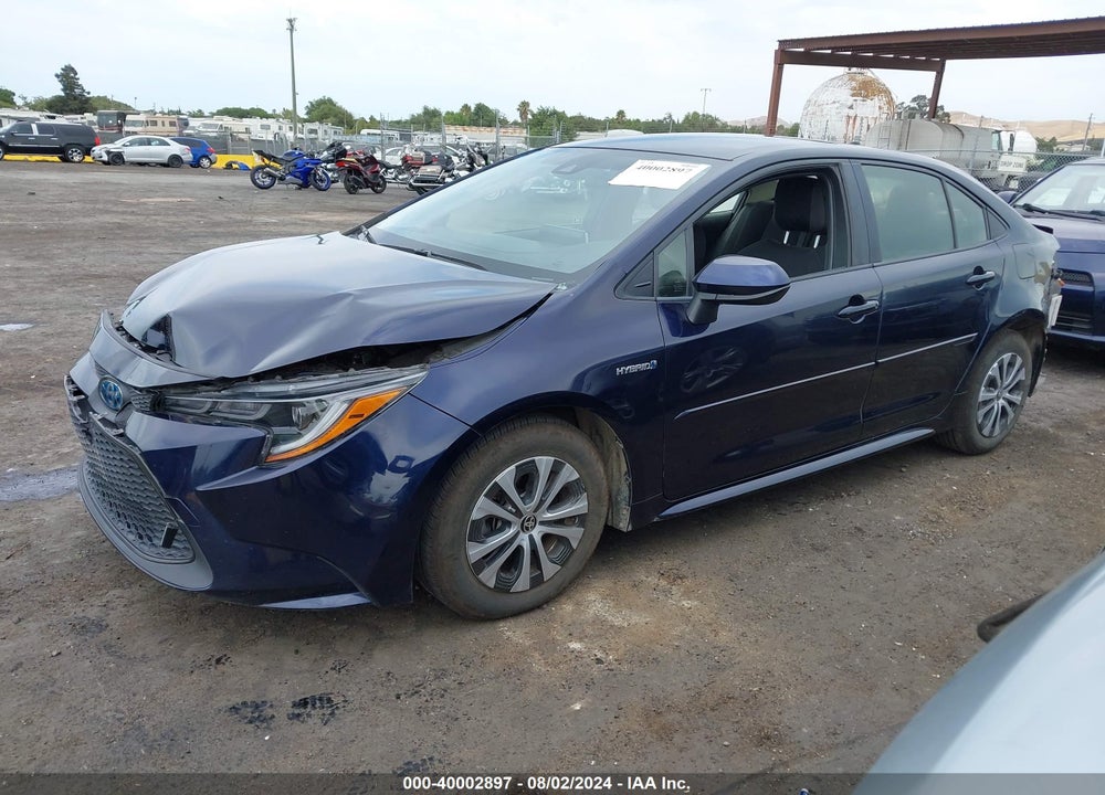 2021 TOYOTA COROLLA HYBRID LE VIN: JTDEAMDE8MJ007665
