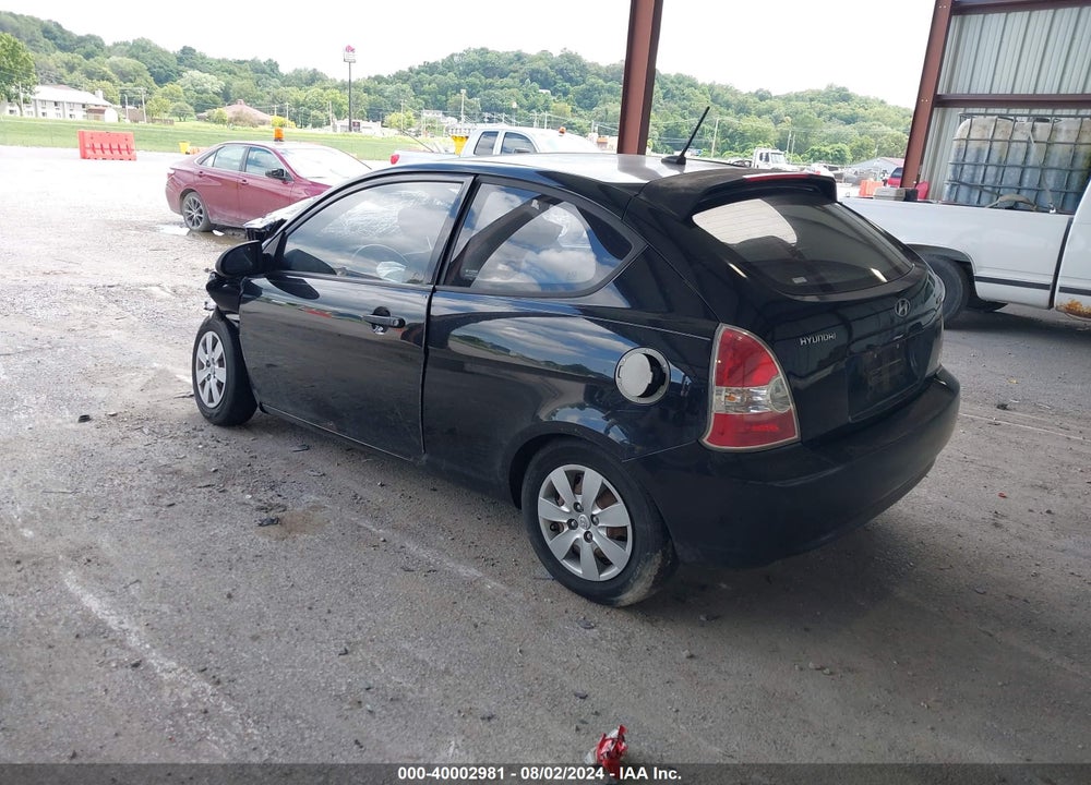 2009 HYUNDAI ACCENT GS VIN: KMHCM36C09U118099