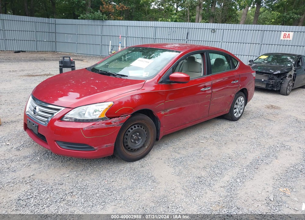 2014 NISSAN SENTRA SV VIN: 3N1AB7AP0EY293594