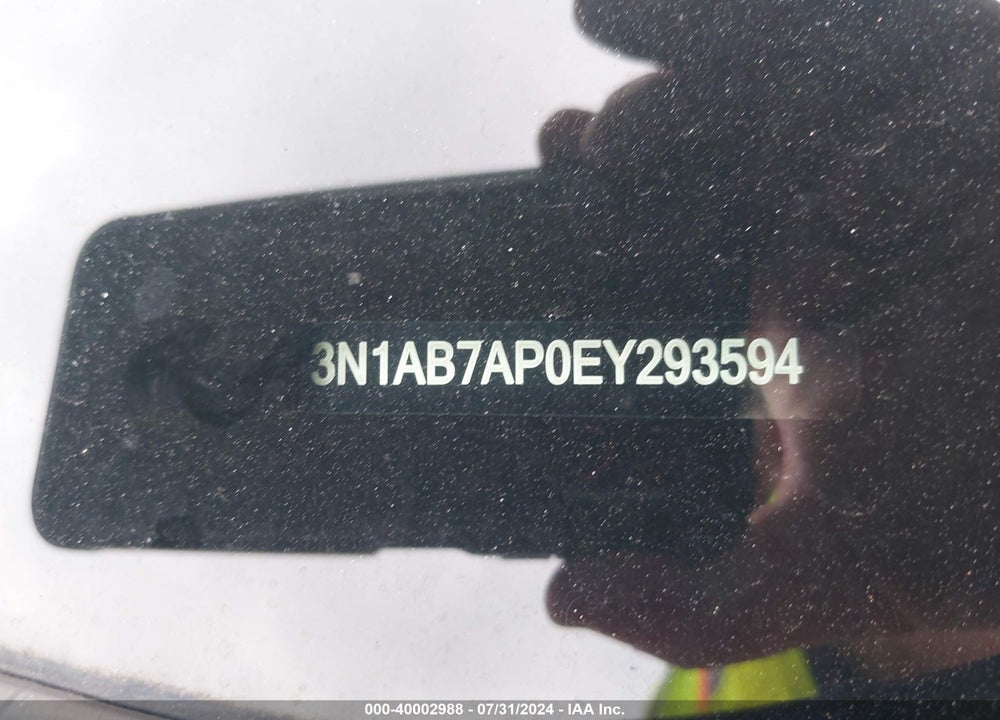 2014 NISSAN SENTRA SV VIN: 3N1AB7AP0EY293594