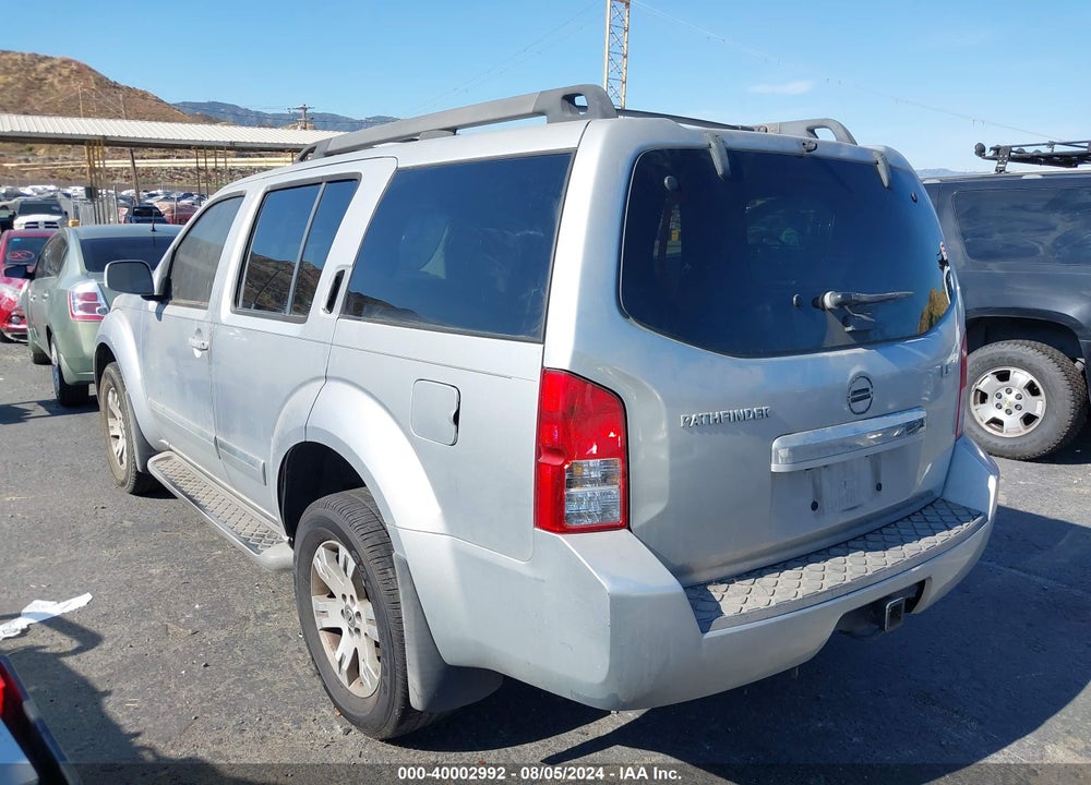 2008 NISSAN PATHFINDER LE VIN: 5N1AR18B48C633015