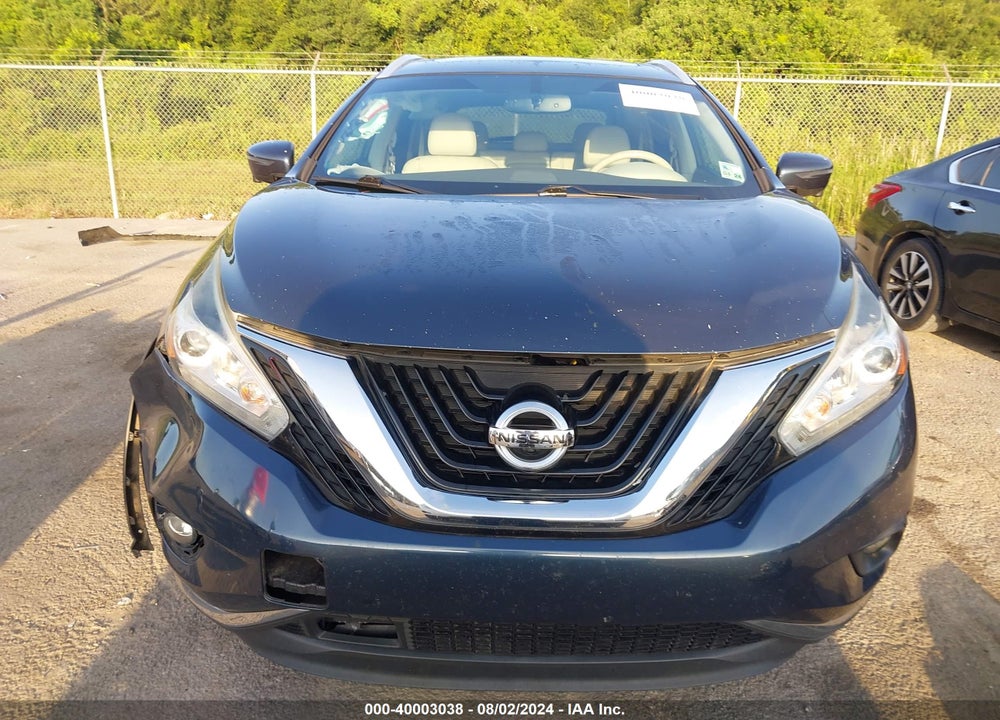 2016 NISSAN MURANO PLATINUM VIN: 5N1AZ2MG4GN169671
